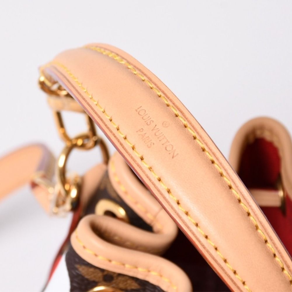 Louis Vuitton Yayoi Kusama Collaboration Shoulder Bag Monogram Nano Noe Brown — view 6