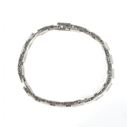 Hermes Cles MM 19 Bracelet Bangle Calf Silver Logo Rare