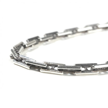 Hermes Cles MM 19 Bracelet Bangle Calf Silver Logo Rare — view 2