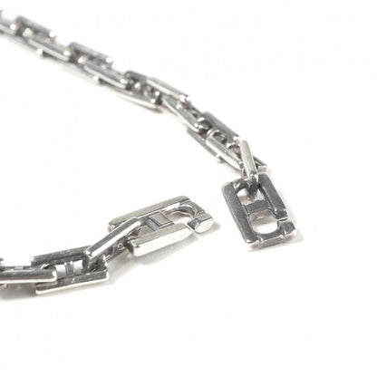 Hermes Cles MM 19 Bracelet Bangle Calf Silver Logo Rare — view 3