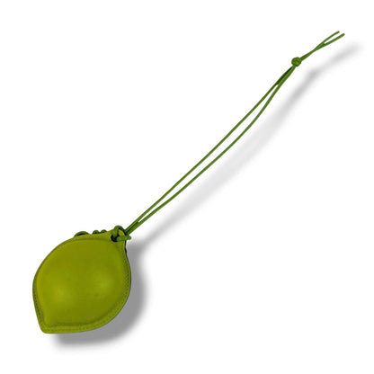 Loewe Lime Bag Charm Key Ring Key Holder Fruits Yellow Green — view 3