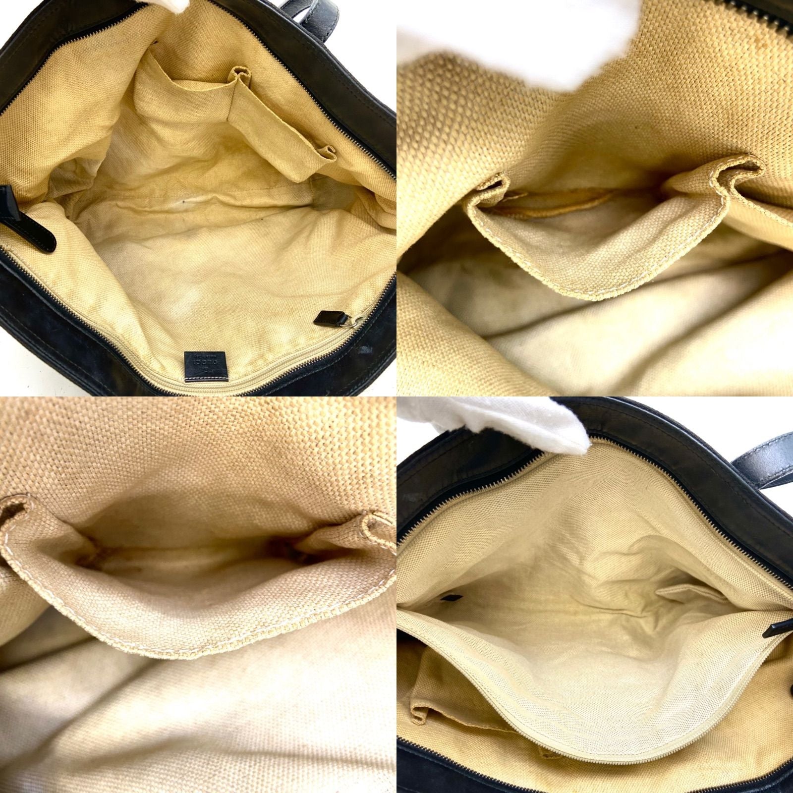 Gucci GG Canvas Tote Sherry Black A3 Travel Business — view 5