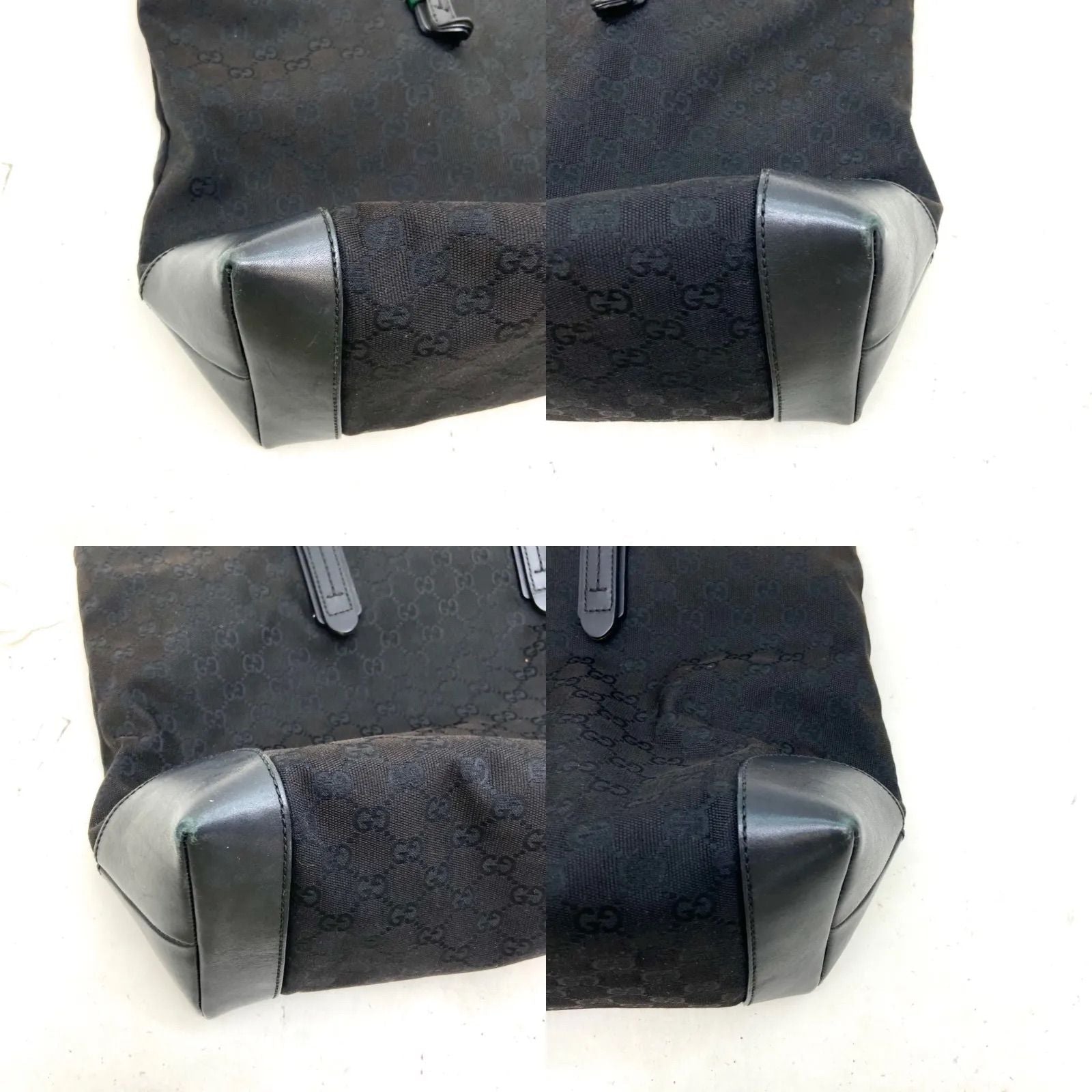 Gucci GG Canvas Tote Sherry Black A3 Travel Business — view 6