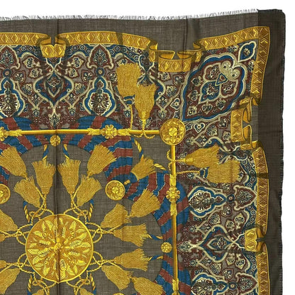 Celine Scarf Large Cm Wool Shawl Brown — view 5