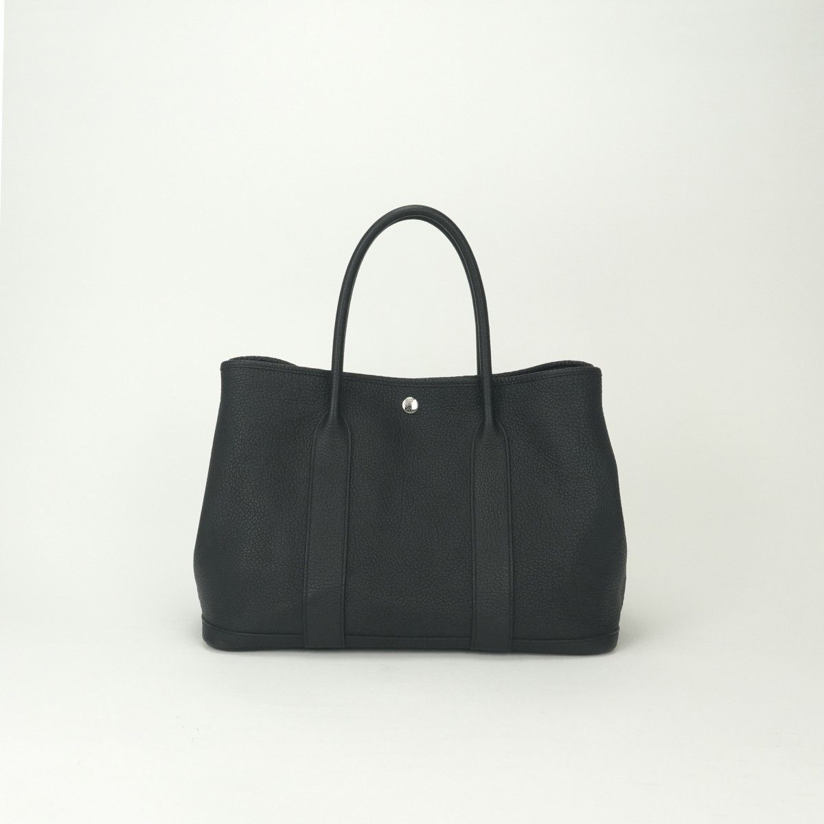 Hermes Garden Party PM 36 Tote Negonda Noir Black Silver — view 3