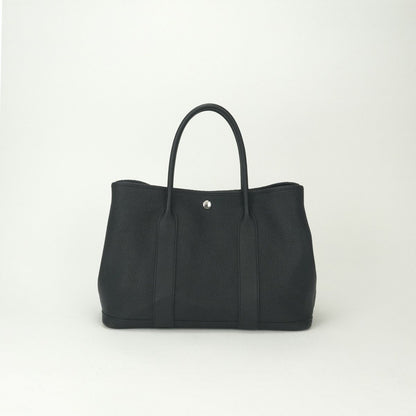 Hermes Garden Party PM 36 Tote Negonda Noir Black Silver — view 3