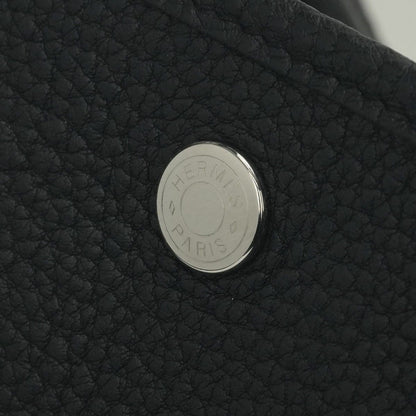 Hermes Garden Party PM 36 Tote Negonda Noir Black Silver — view 8