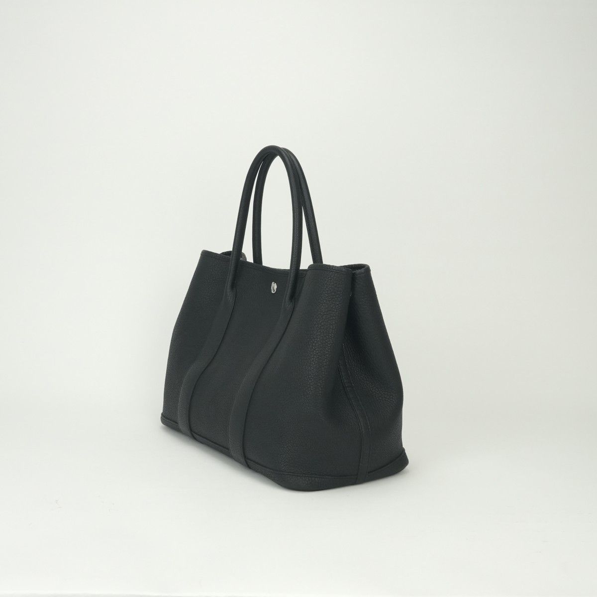 Hermes Garden Party PM 36 Tote Negonda Noir Black Silver — view 2