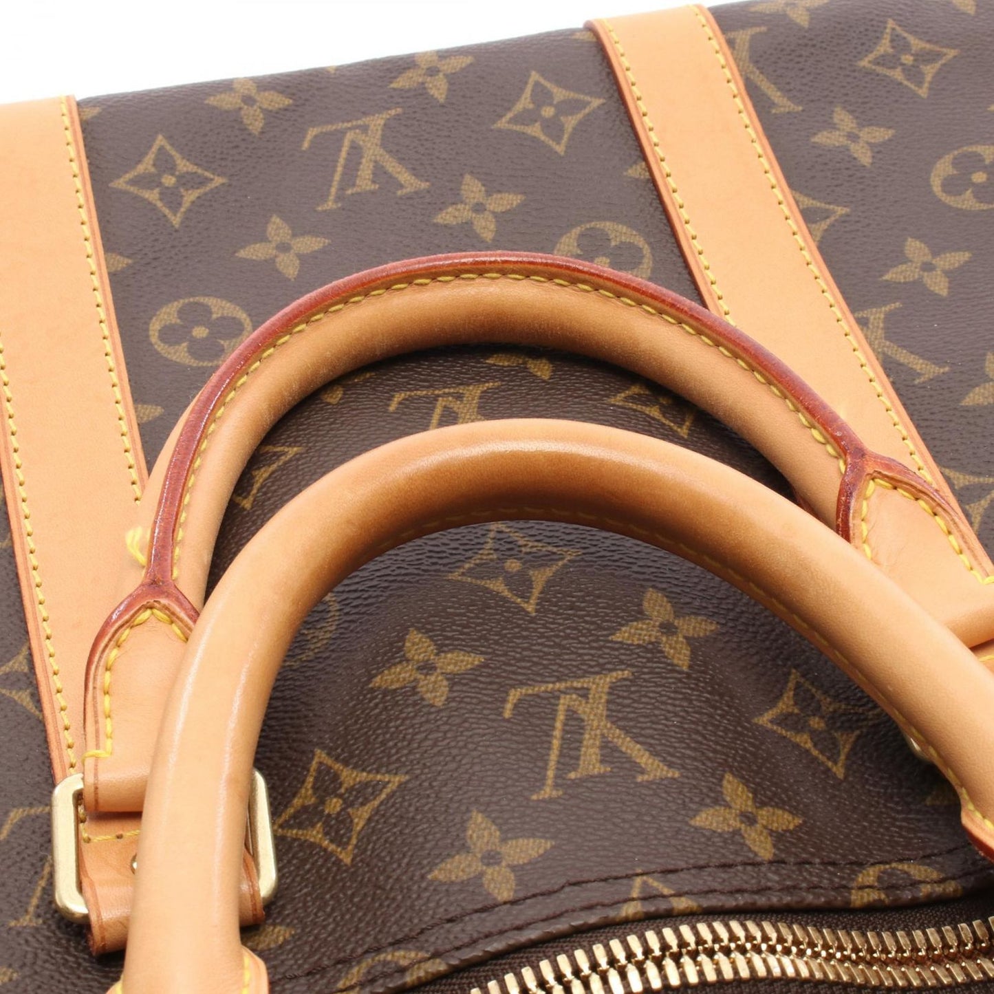 Louis Vuitton Boston Bag Keepall 55 Canvas Leather — view 7