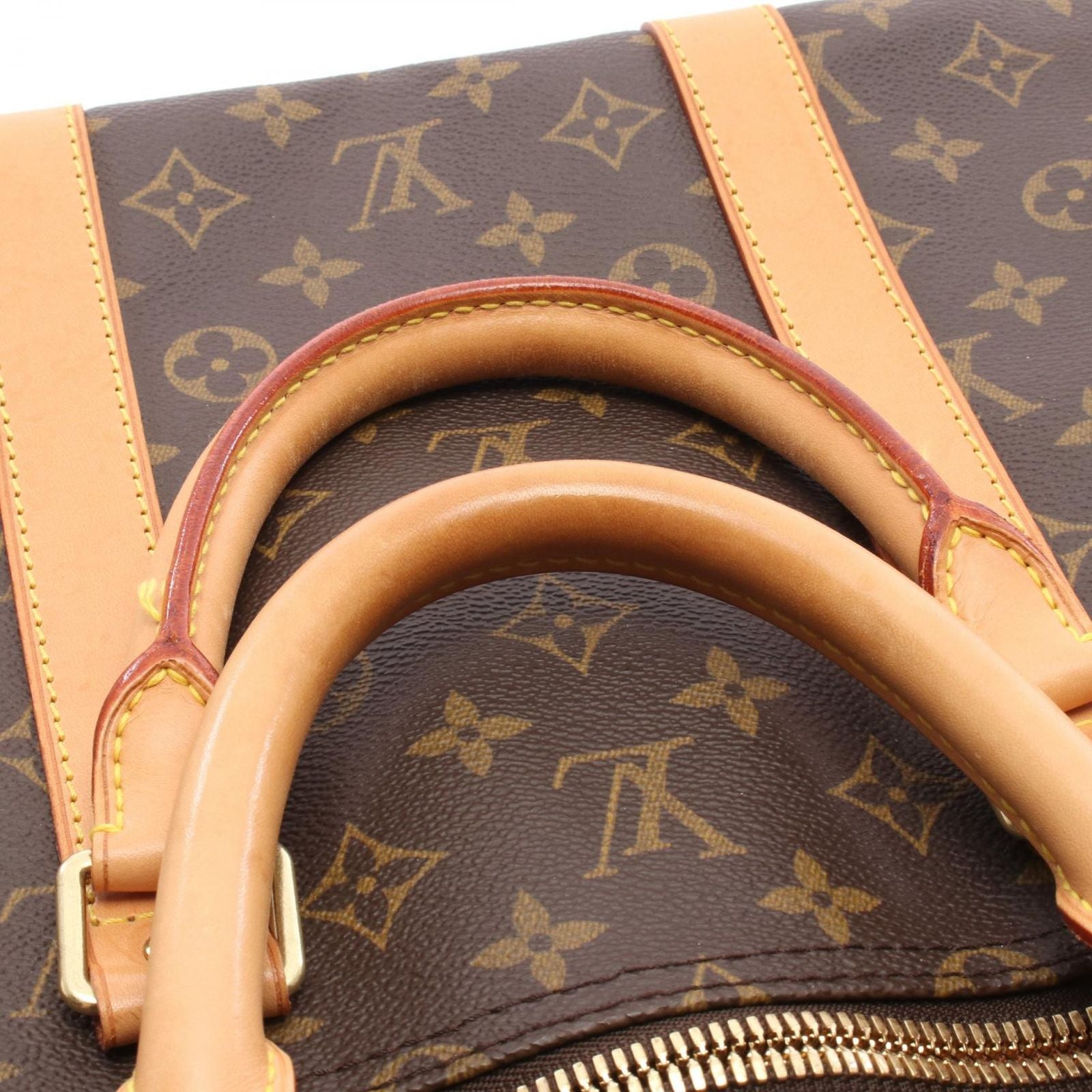 Louis Vuitton Boston Bag Keepall 55 Canvas Leather — view 7