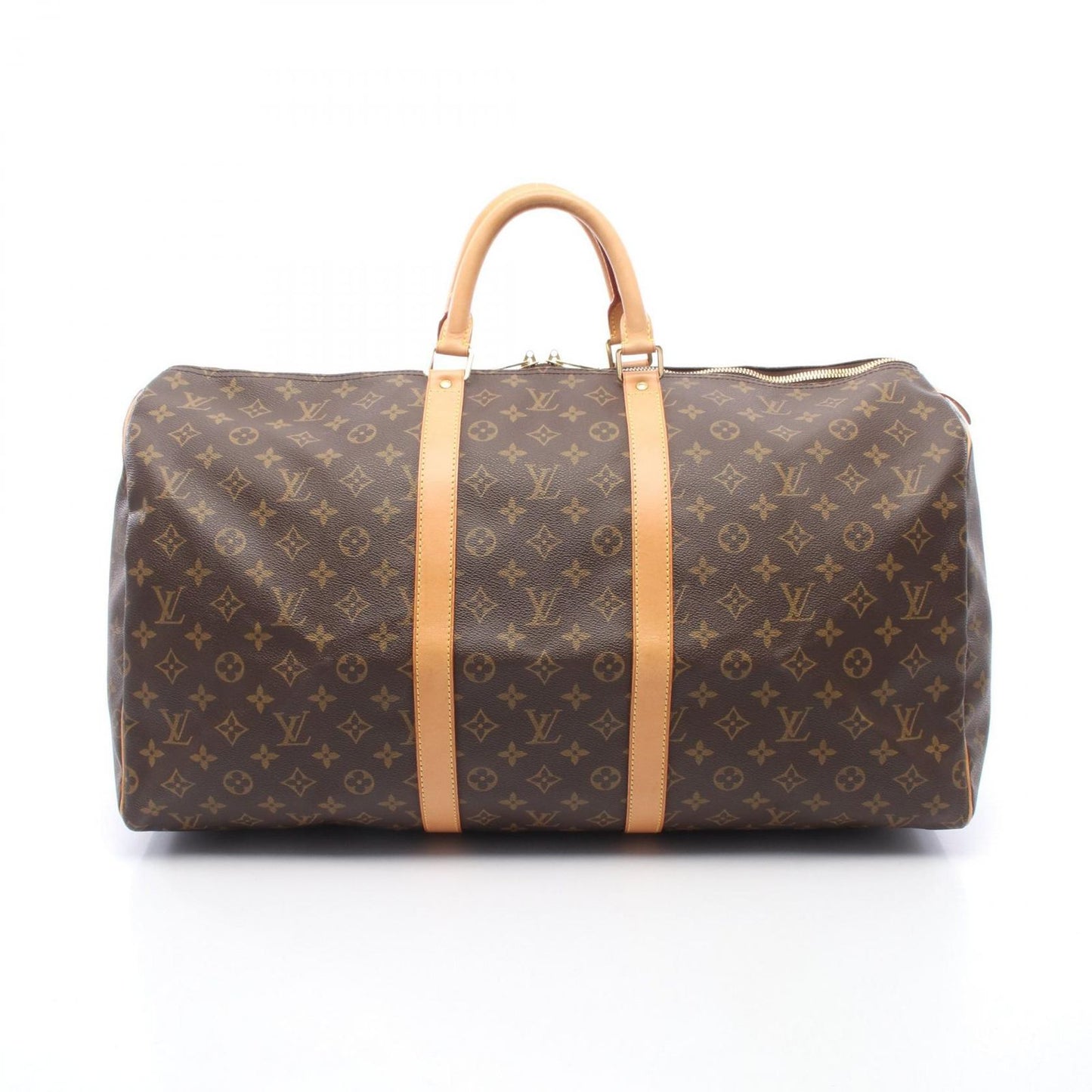 Louis Vuitton Boston Bag Keepall 55 Canvas Leather