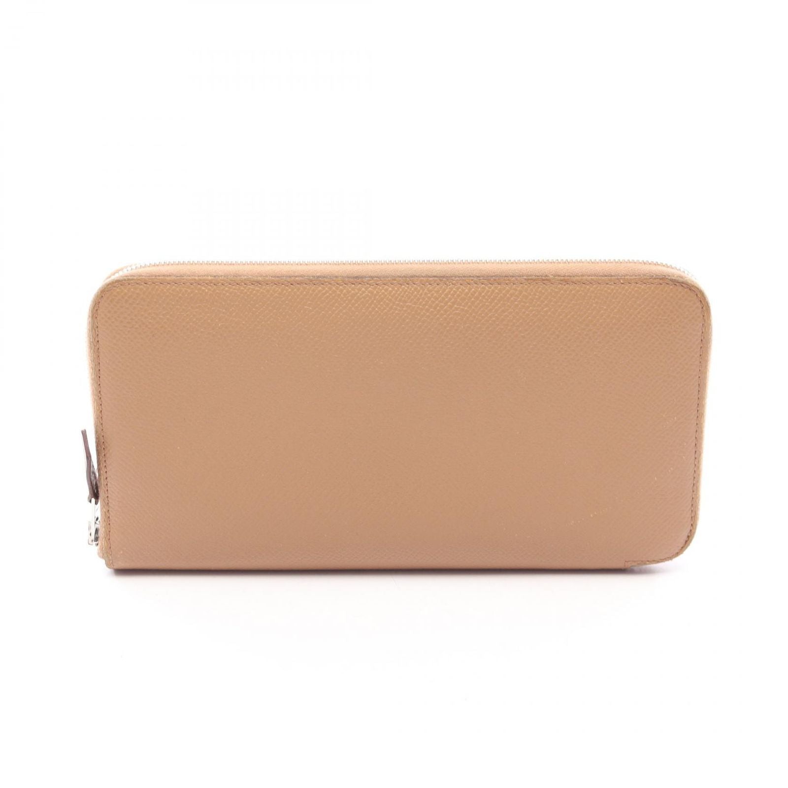 Hermes Round Wallet Azap Long Silk in Chai Leather in