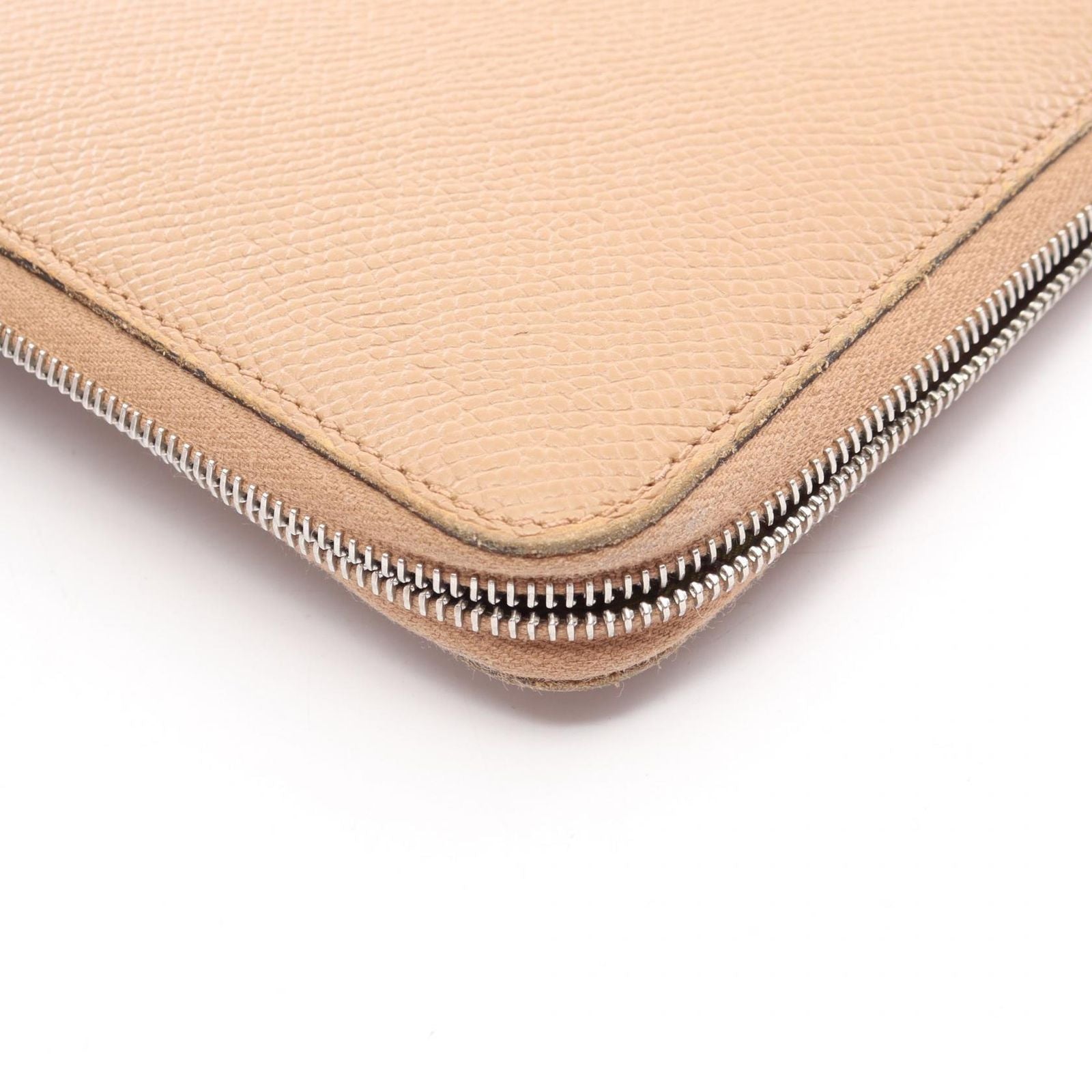 Hermes Round Wallet Azap Long Silk in Chai Leather in — view 8