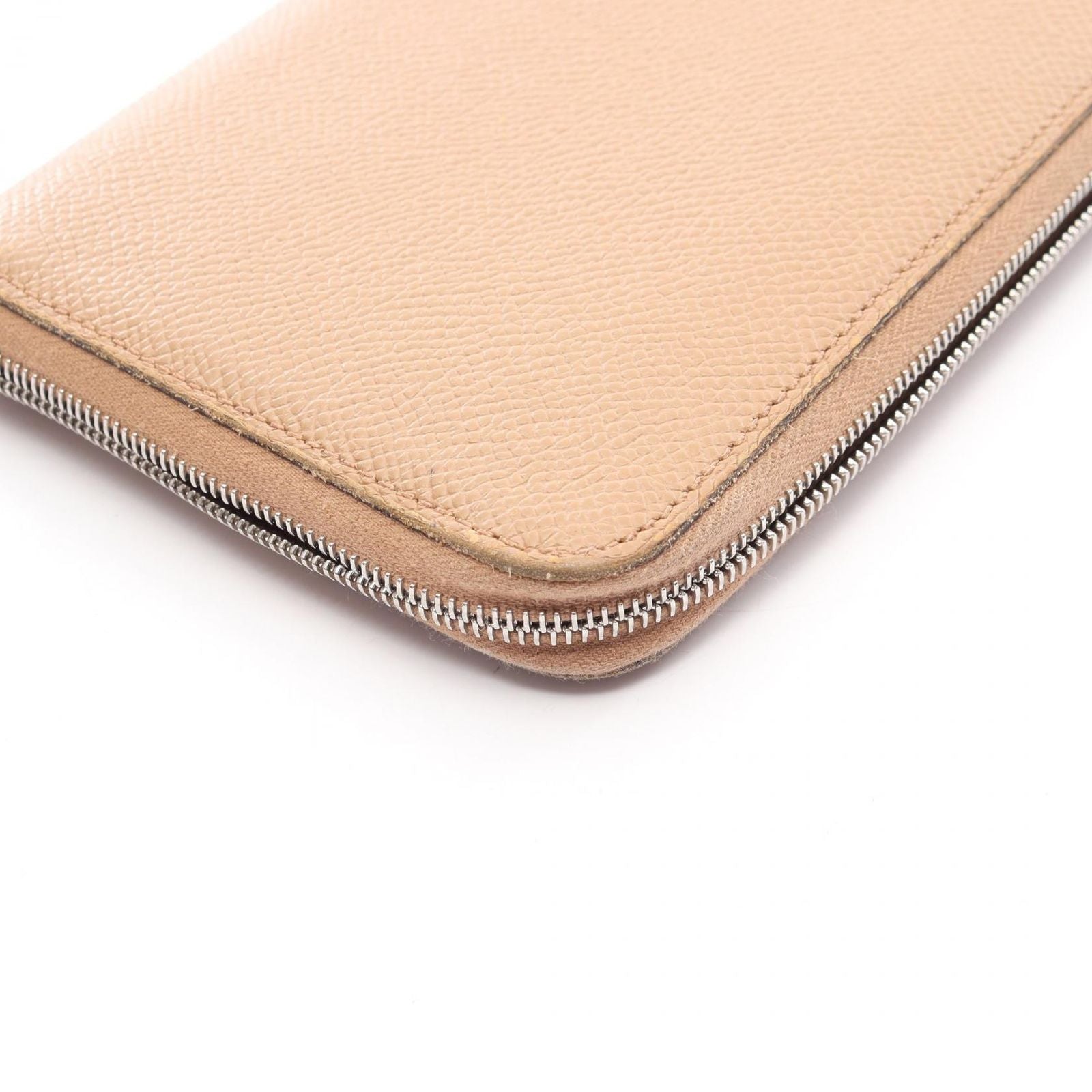 Hermes Round Wallet Azap Long Silk in Chai Leather in — view 7