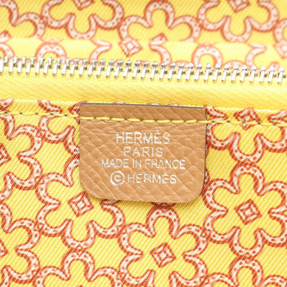 Hermes Round Wallet Azap Long Silk in Chai Leather in — view 4