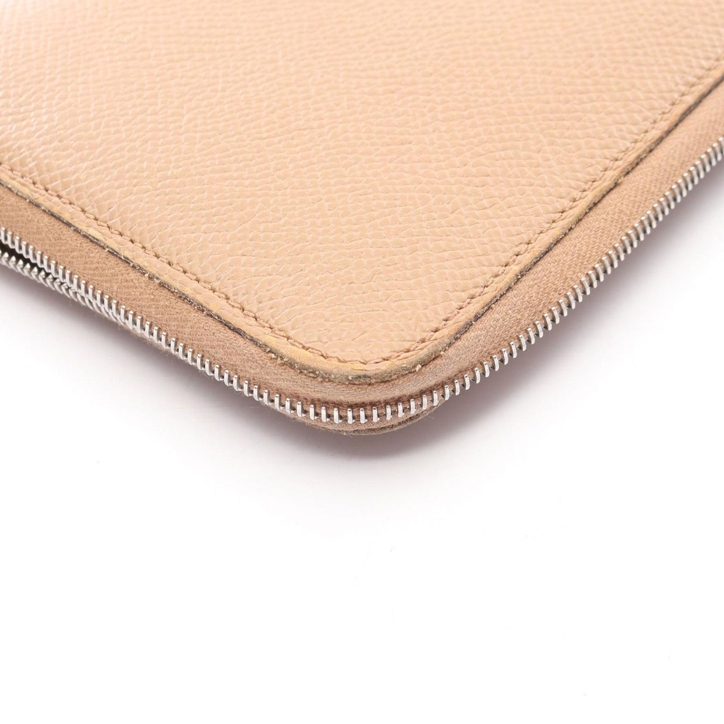 Hermes Round Wallet Azap Long Silk in Chai Leather in — view 9