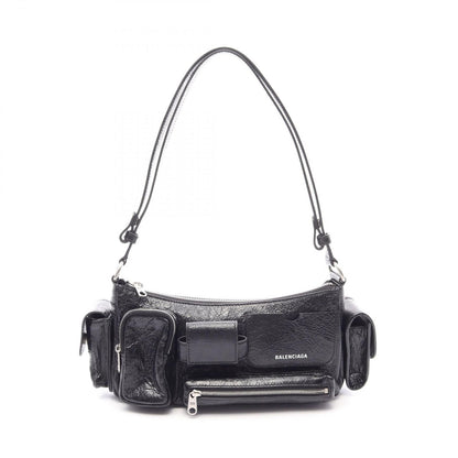 Balenciaga Shoulder Bag Superbusy Small Black Leather