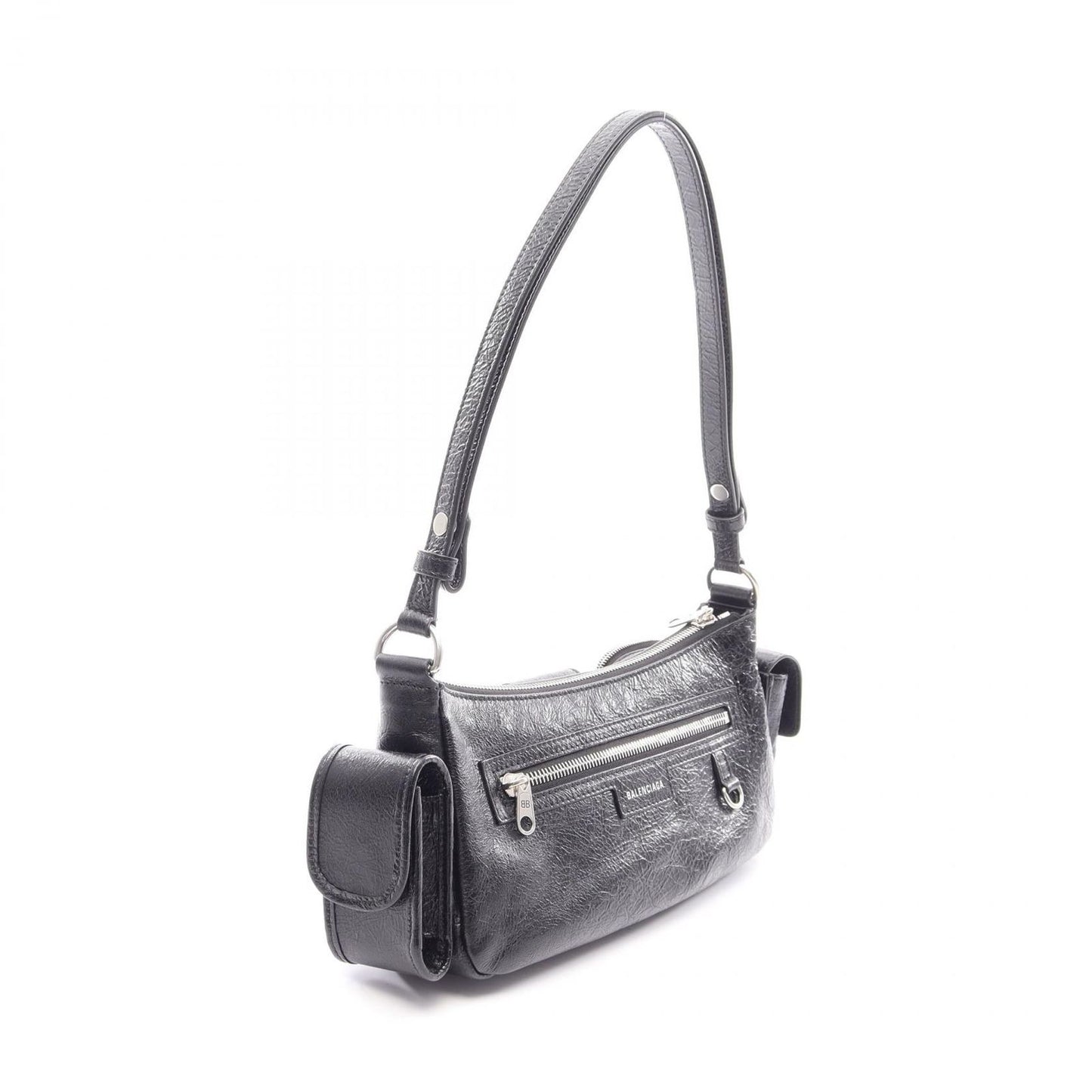 Balenciaga Shoulder Bag Superbusy Small Black Leather — view 2