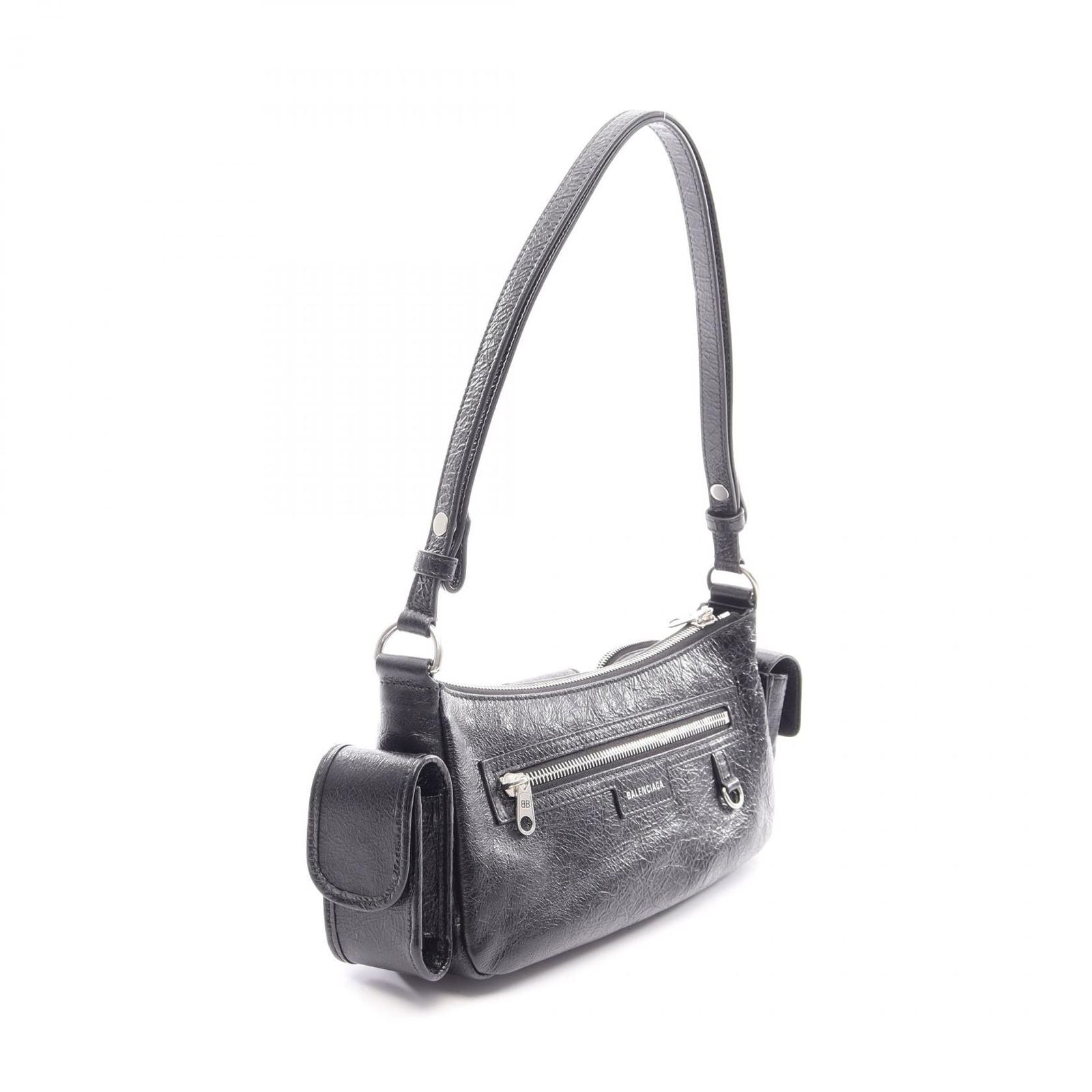 Balenciaga Shoulder Bag Superbusy Small Black Leather — view 2