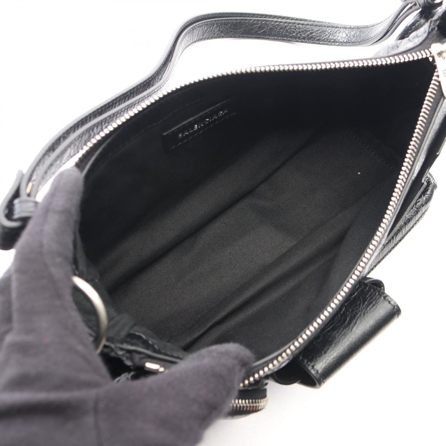 Balenciaga Shoulder Bag Super Busy Small Black Leather Superbusy — view 3