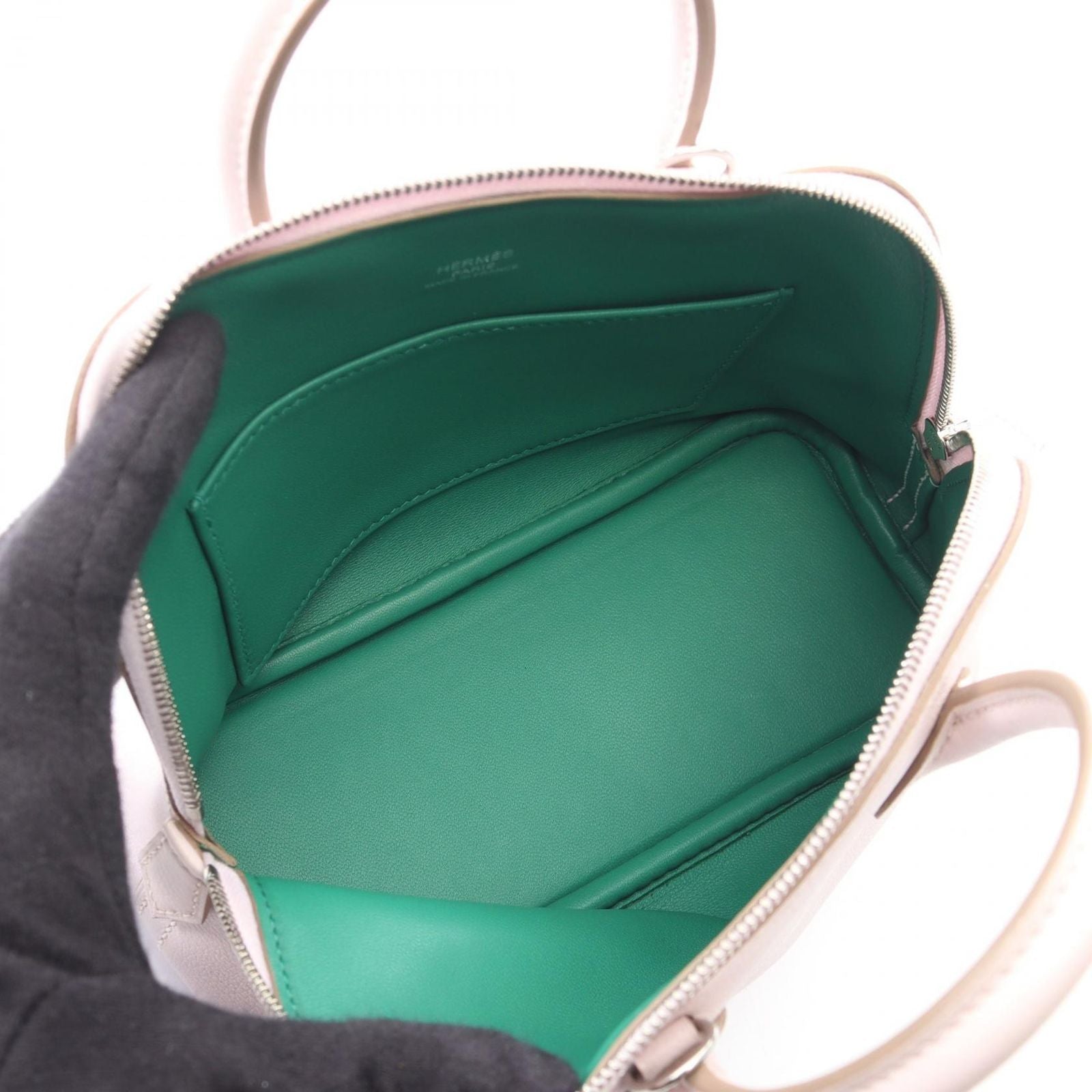 Hermes Handbag Bolide Mini Verso Movepel Mint 2-Way Leather — view 3