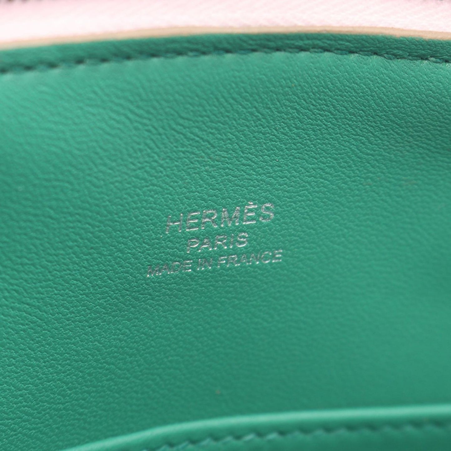 Hermes Handbag Bolide Mini Verso Movepel Mint 2-Way Leather — view 4