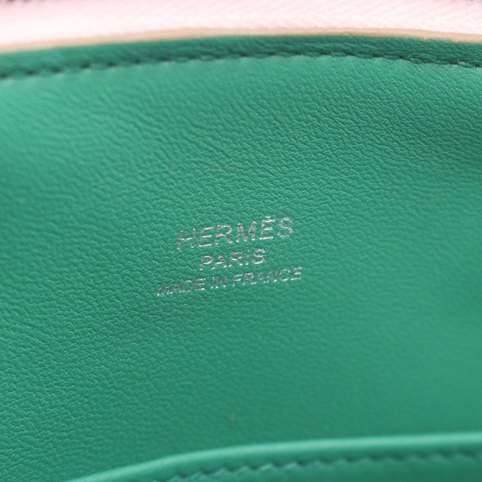 Hermes Handbag Bolide Mini Verso Movepel Mint 2-Way Leather — view 4