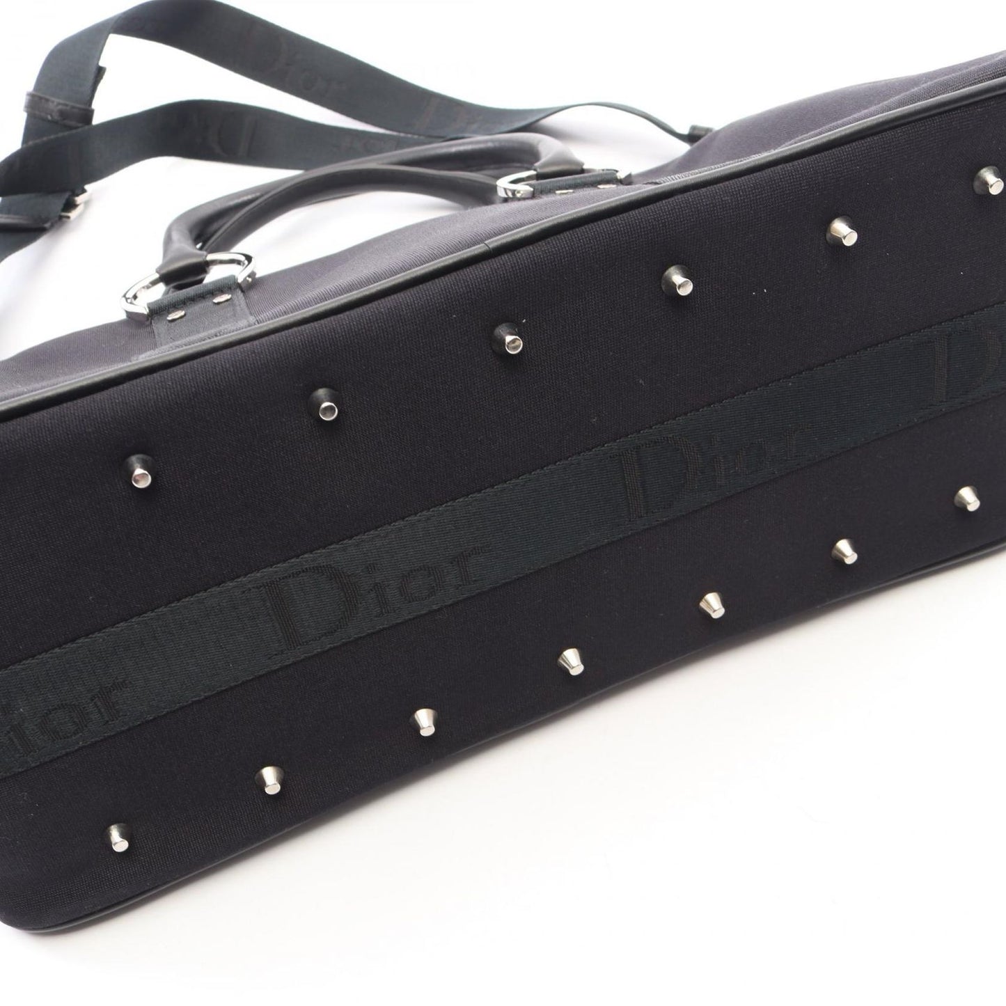 Dior Hardcore Bowling Bag 2-Way Black Leather — view 6