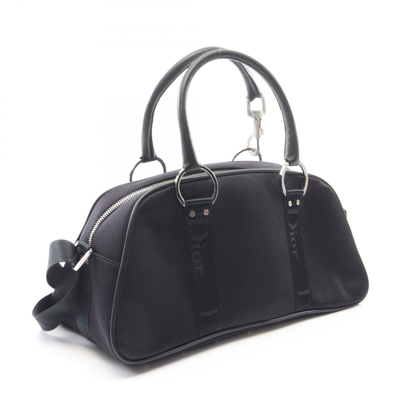 Dior Hardcore Bowling Bag 2-Way Black Leather — view 2