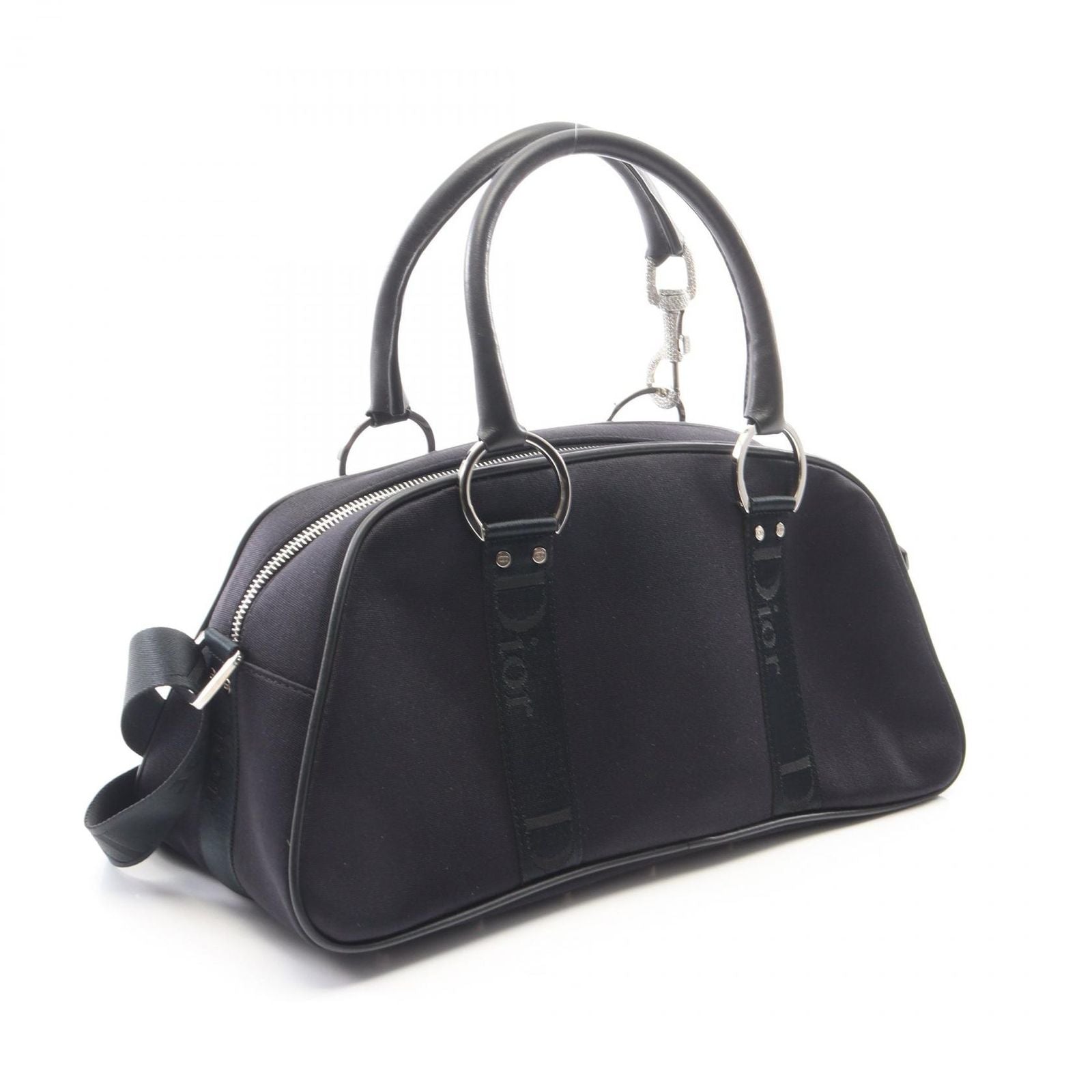 Dior Hardcore Bowling Bag 2-Way Black Leather — view 2