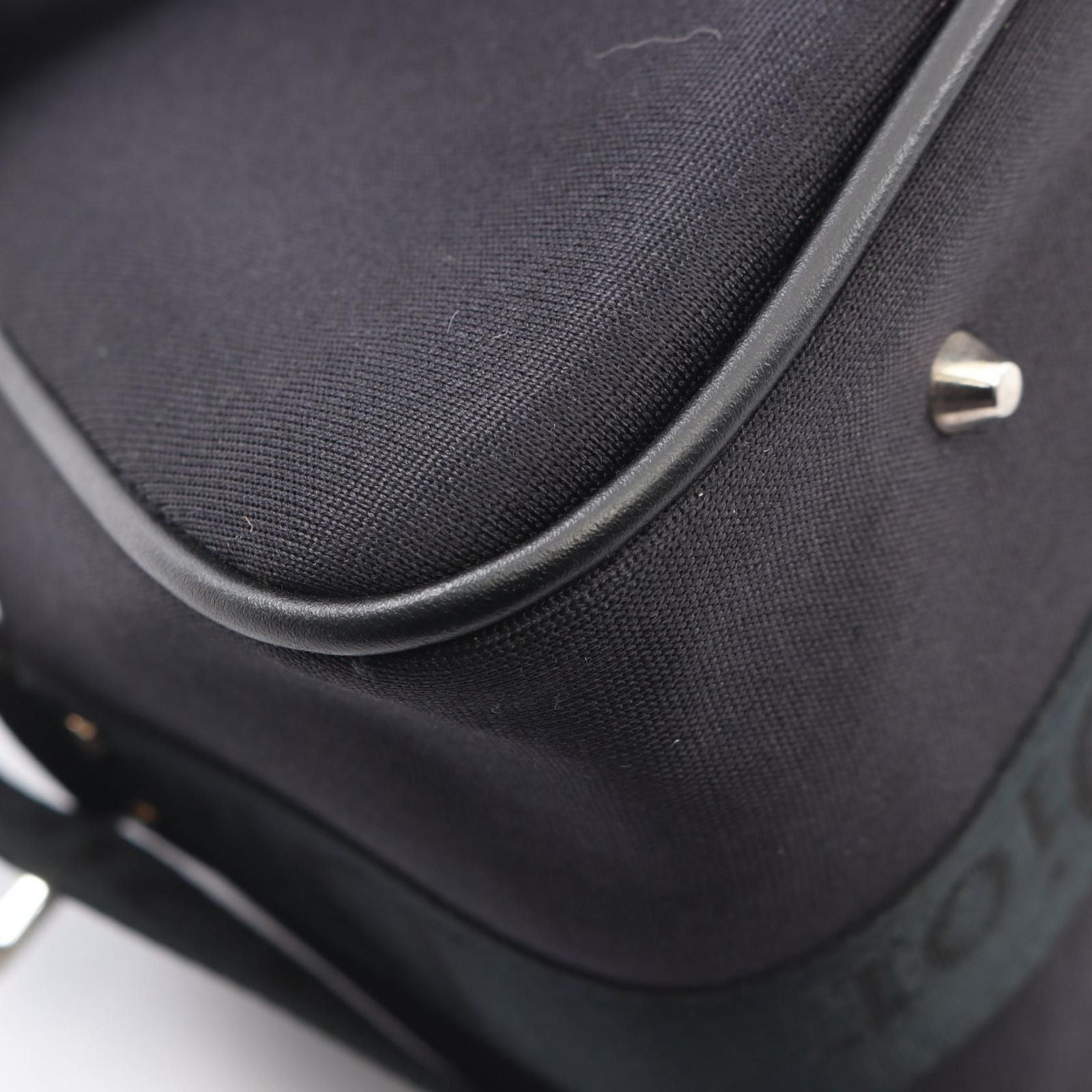 Dior Hardcore Bowling Bag 2-Way Black Leather — view 5