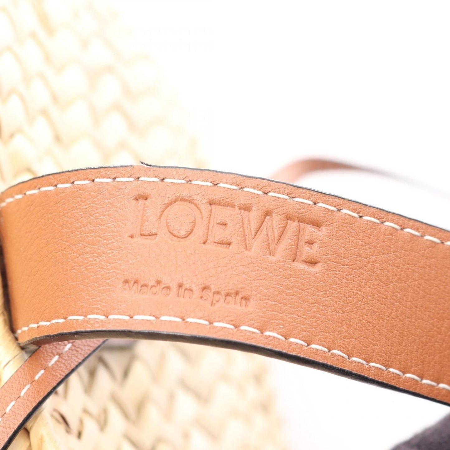 Loewe Handbag Basket Bag Bijoux Natural Brown Leather Small — view 4