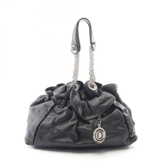 Dior Handbag Black Leather Chain