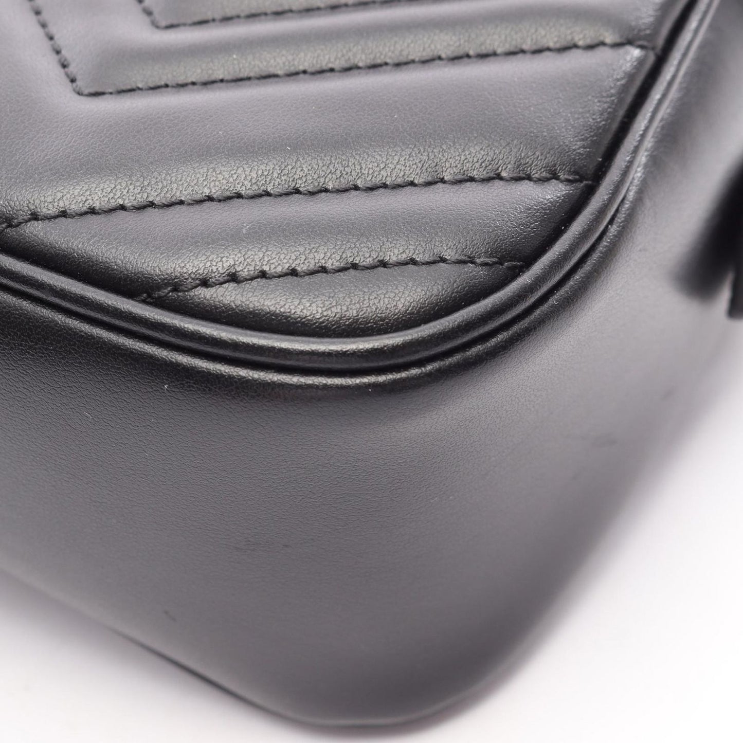 Gucci Shoulder Bag GG Marmont Black Leather Small — view 6
