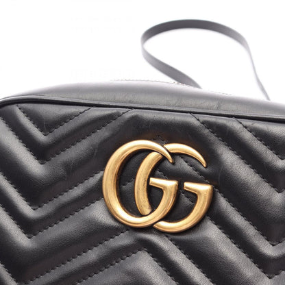 Gucci Shoulder Bag GG Marmont Black Leather Small — view 7