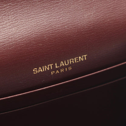 Saint Laurent Paris Card Case Bordeaux Leather Compact — view 4