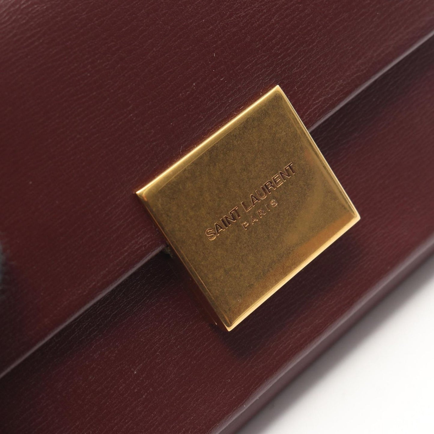 Saint Laurent Paris Card Case Bordeaux Leather Compact — view 7
