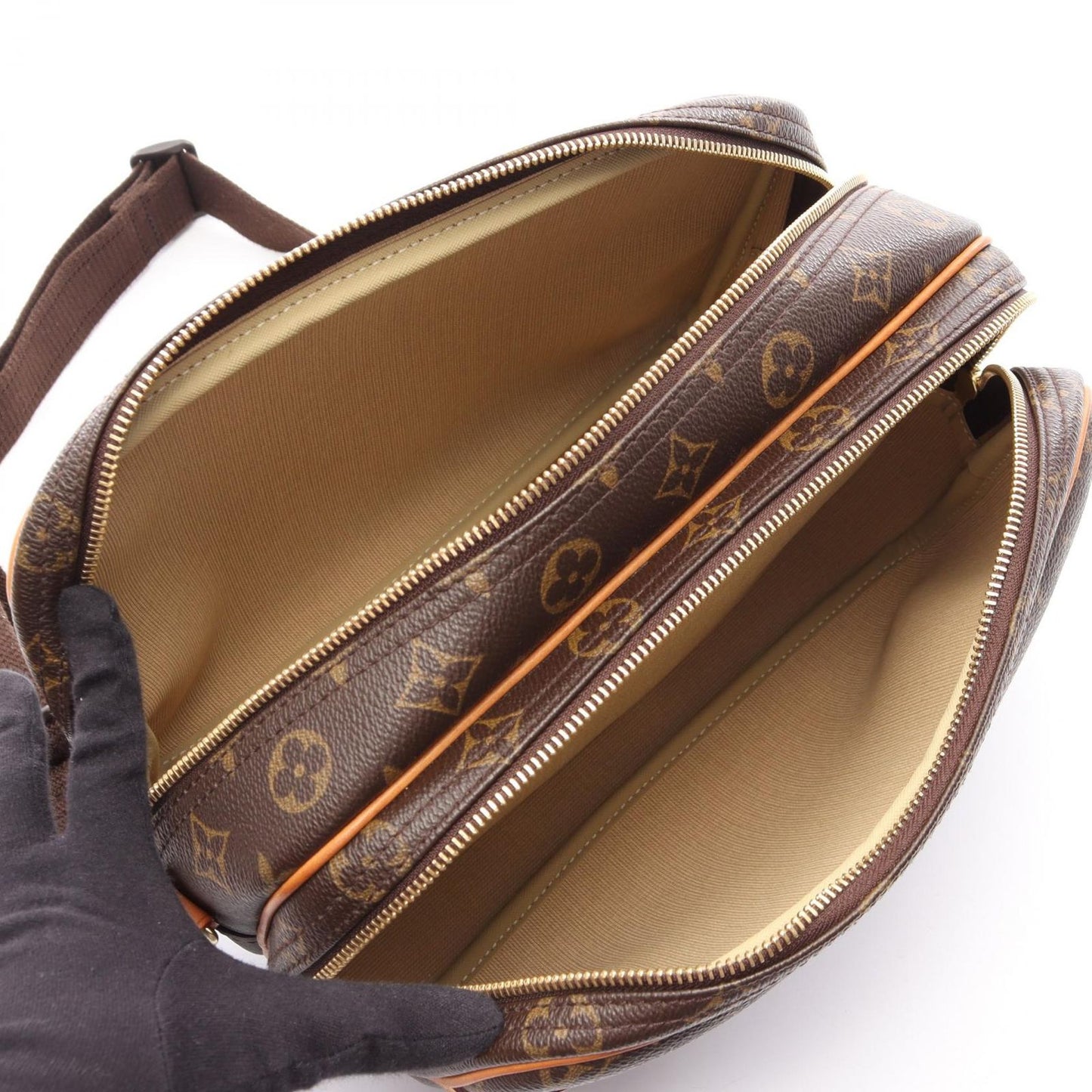 Louis Vuitton Shoulder Bag Reporter PM Canvas Leather — view 3