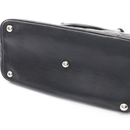 Chanel Tote Cambon Line Large Black Enamel Leather Patent — view 8