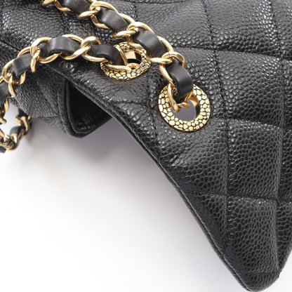 Chanel Shoulder Bag Mini Quilted CC Snake Black Caviar Leather Mini Chain — view 6