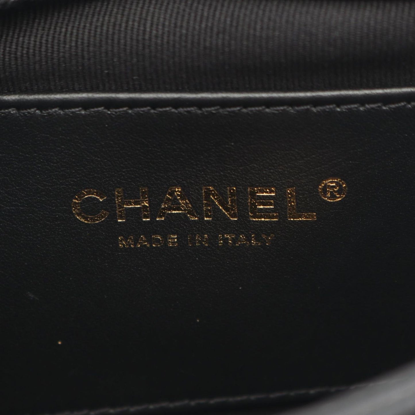 Chanel Shoulder Bag Mini Quilted CC Snake Black Caviar Leather Mini Chain — view 4