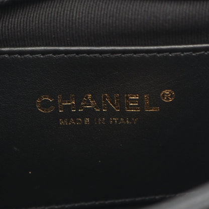 Chanel Shoulder Bag Mini Quilted CC Snake Black Caviar Leather Mini Chain — view 4