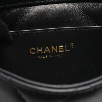 Chanel Shoulder Bag Mini Flap Quilted Black Leather — view 4