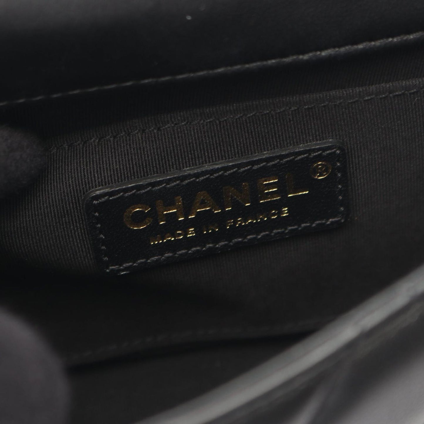 Chanel Shoulder Bag Quilted Small Flap Black Lambskin Chain — view 4