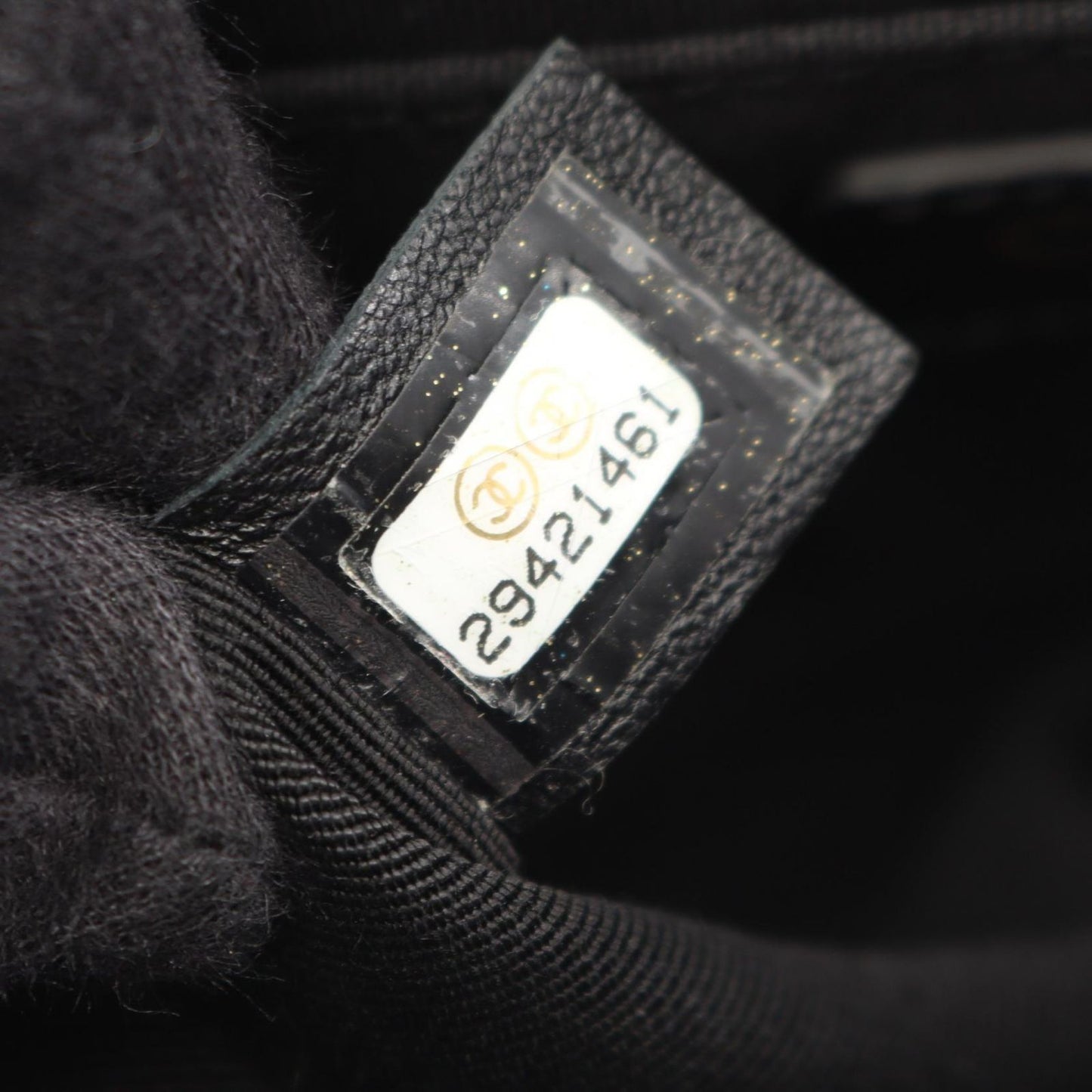 Chanel Shoulder Bag Quilted Small Flap Black Lambskin Chain — view 5