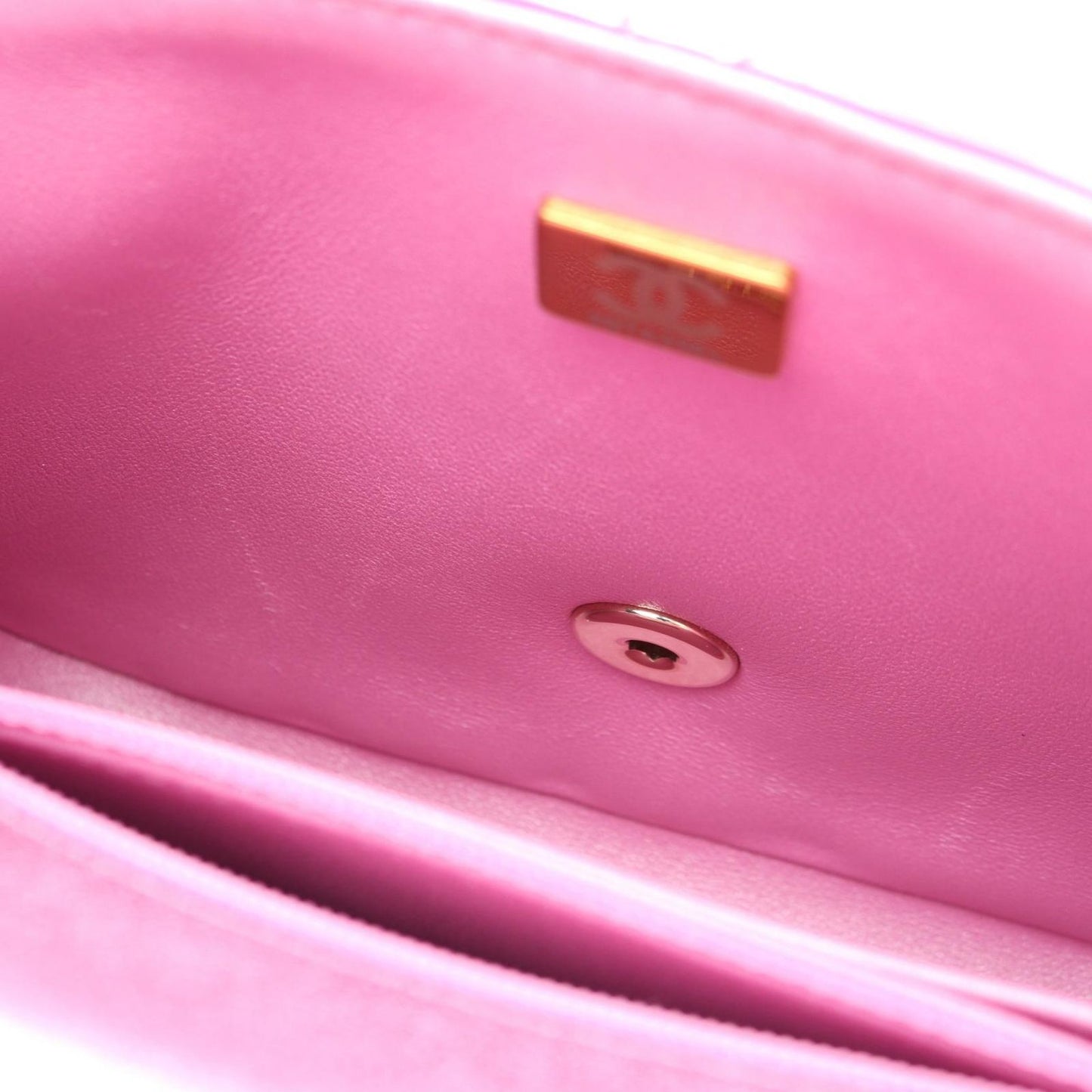 Chanel Shoulder Bag Quilted Mini Flap Metallic Leather Small Chain — view 6