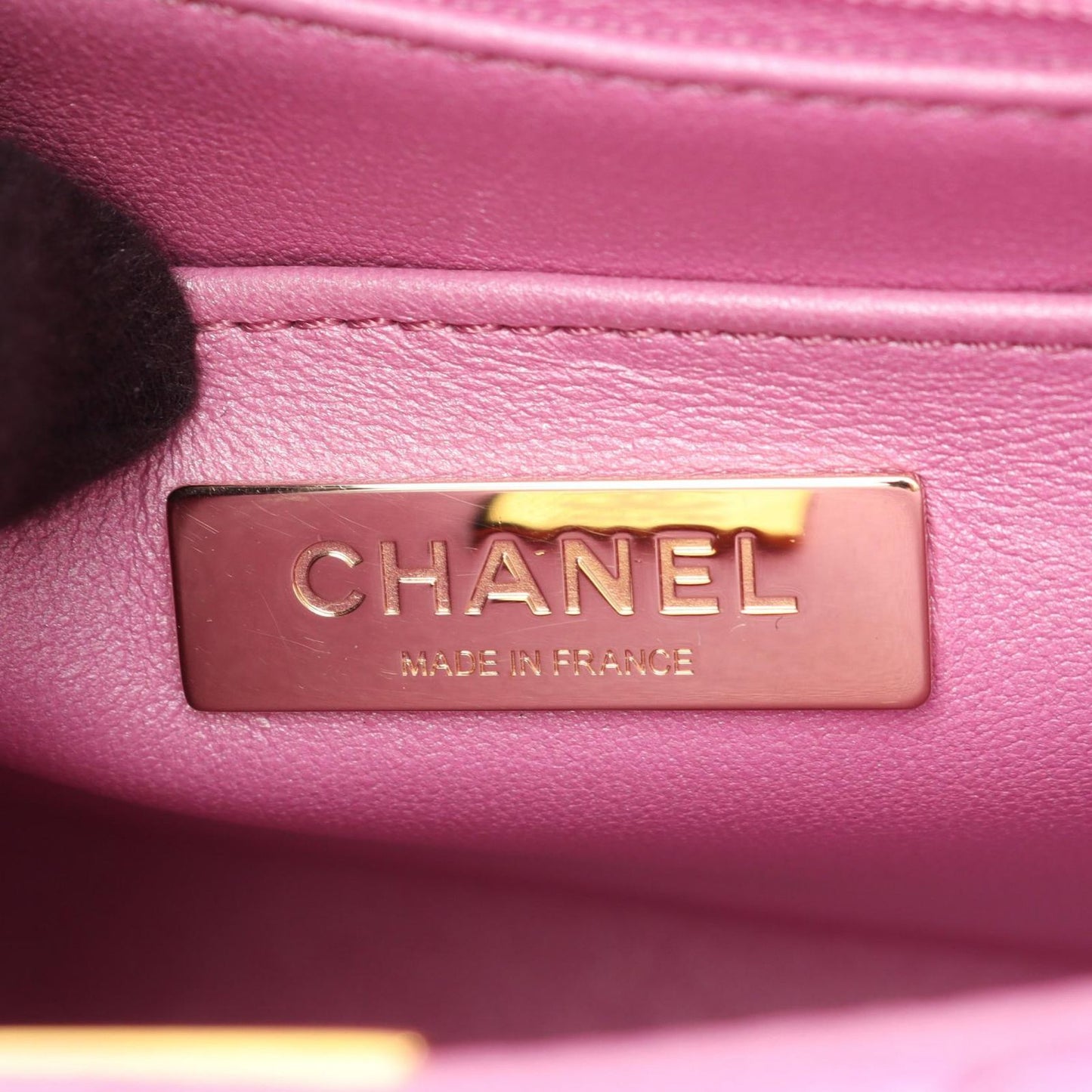 Chanel Shoulder Bag Quilted Mini Flap Metallic Leather Small Chain — view 4