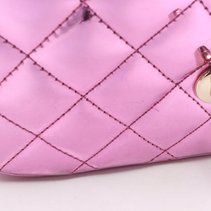 Chanel Shoulder Bag Quilted Mini Flap Metallic Leather Small Chain — view 9