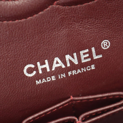 Chanel Shoulder Bag Quilted Double Flap Black Caviar Leather Chain — view 4