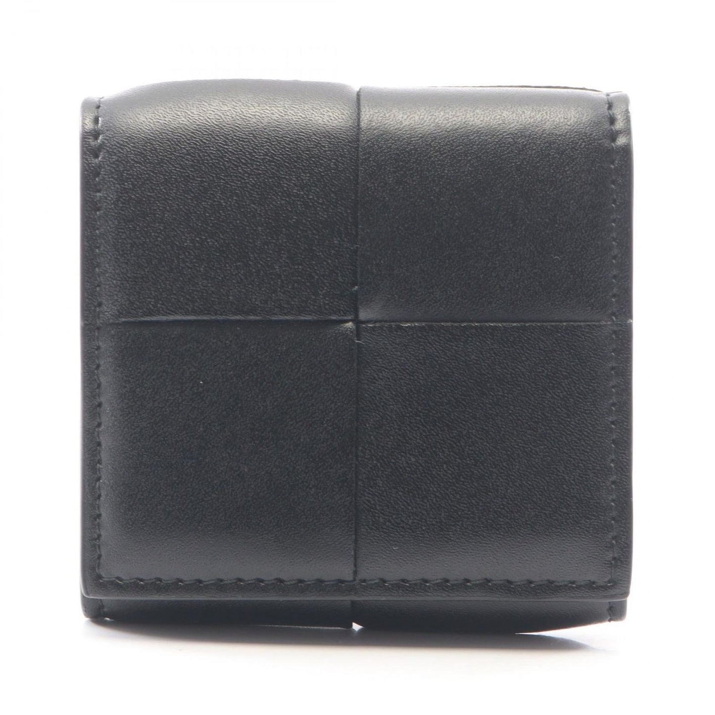 Bottega Veneta Coin Case Maxi Intrecciato Black Leather Cassette